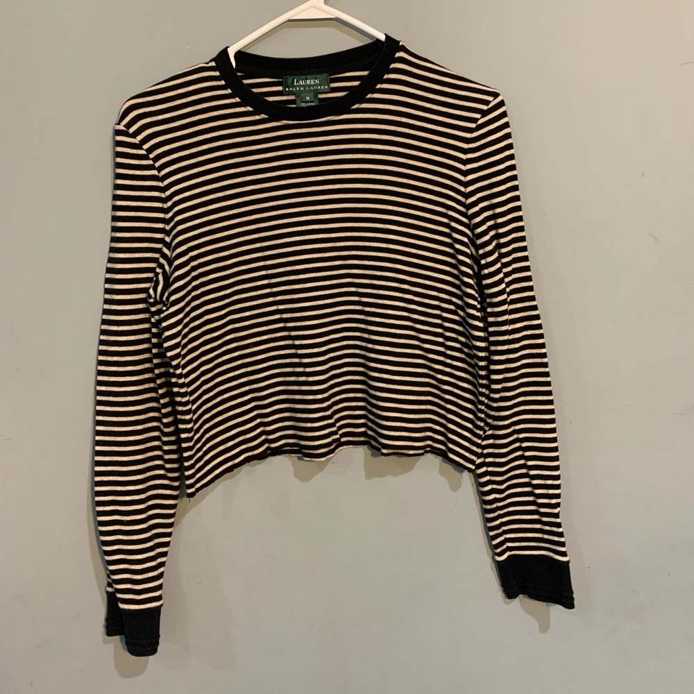 Cropped Lauren Ralph Lauren Striped Top
